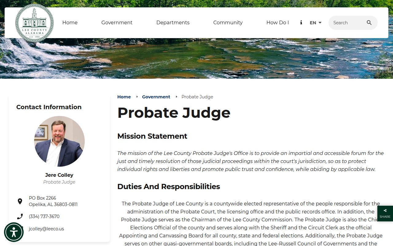 Lee County Probate Court marriage certificate services for Auburn residents